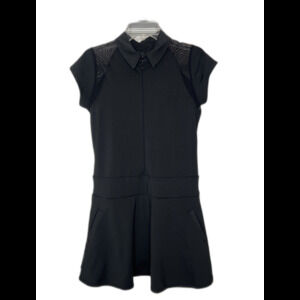 Olaya Sport Athena Black Dress Size Large  Mesh Insets Golf Tennis Excellent